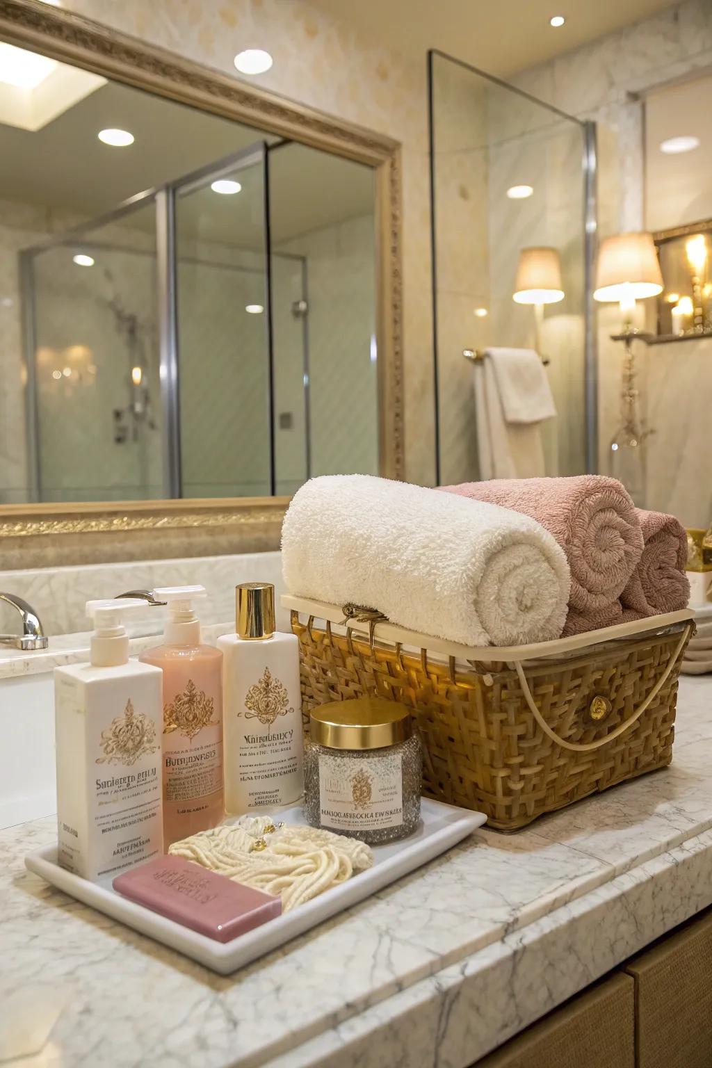 Pampering items designed for relaxation.