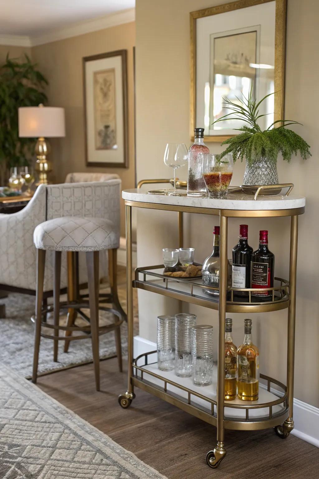 Unwind with a handcrafted drink in your home bar.