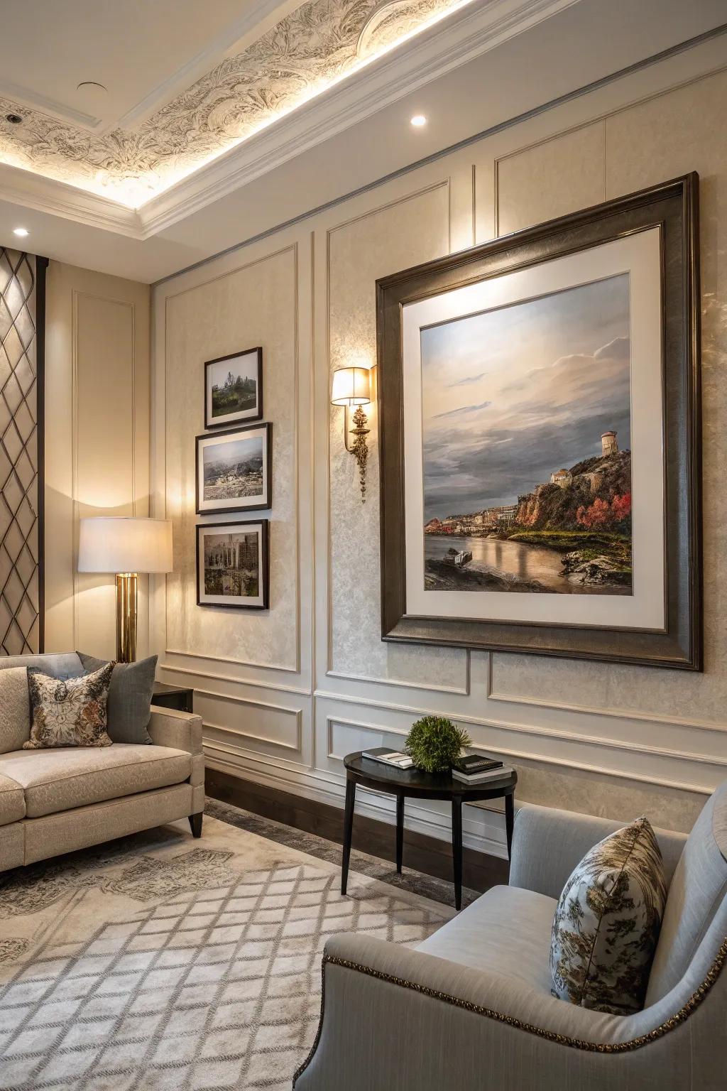 Art that communicates to her unique aesthetic.