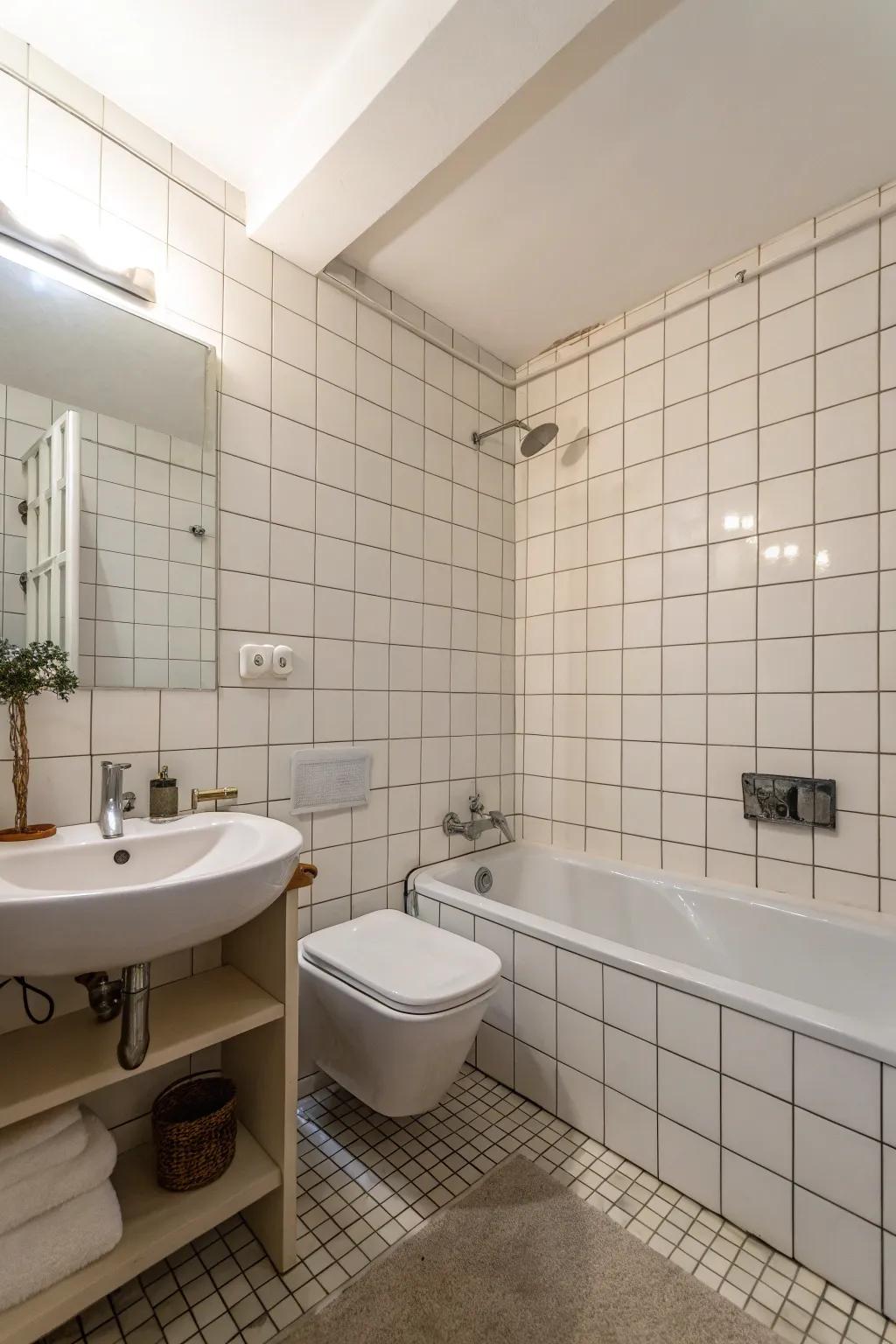 Minimalist aesthetics create a serene and uncluttered environment.