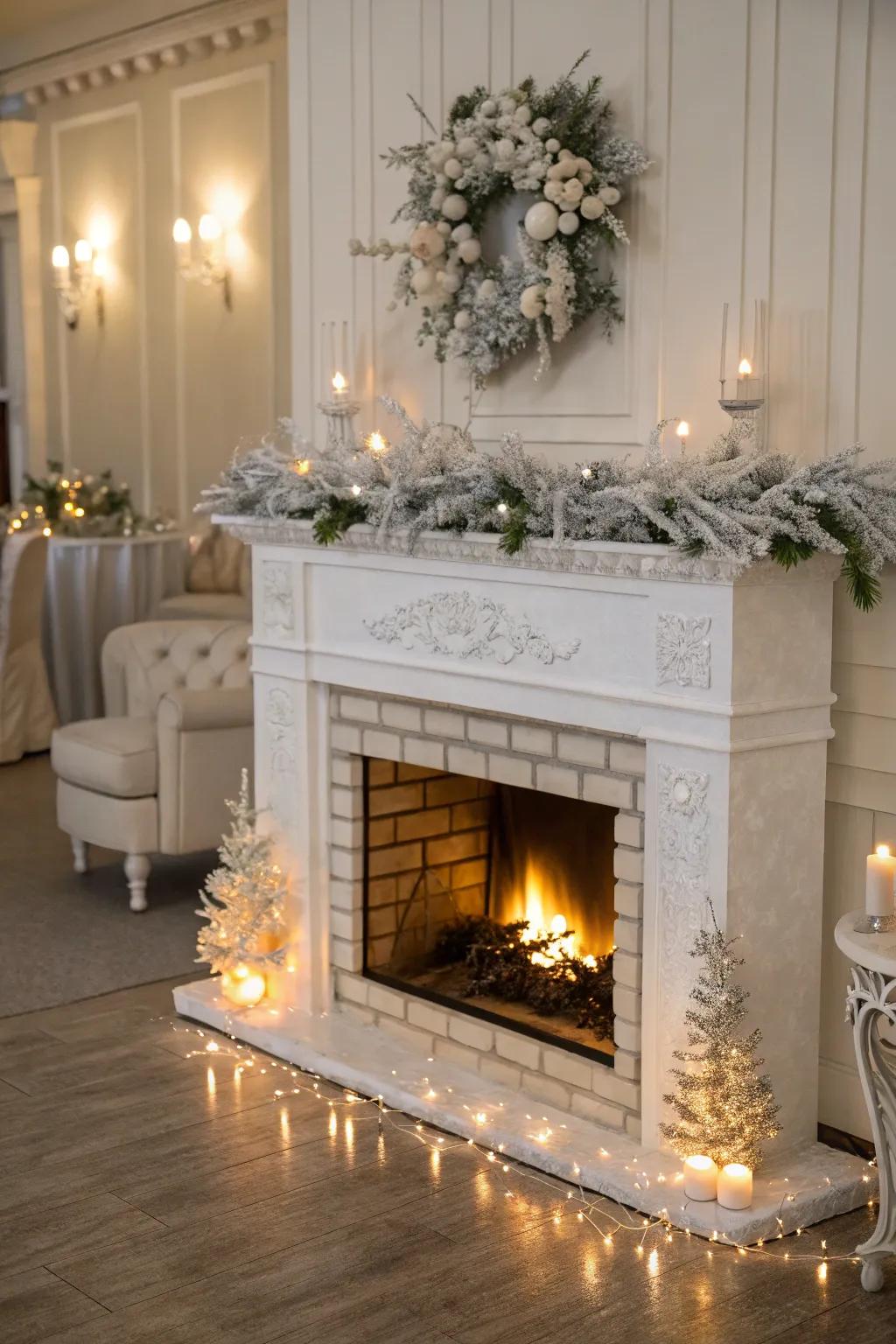 A fire surround radiating refinement and warmth.