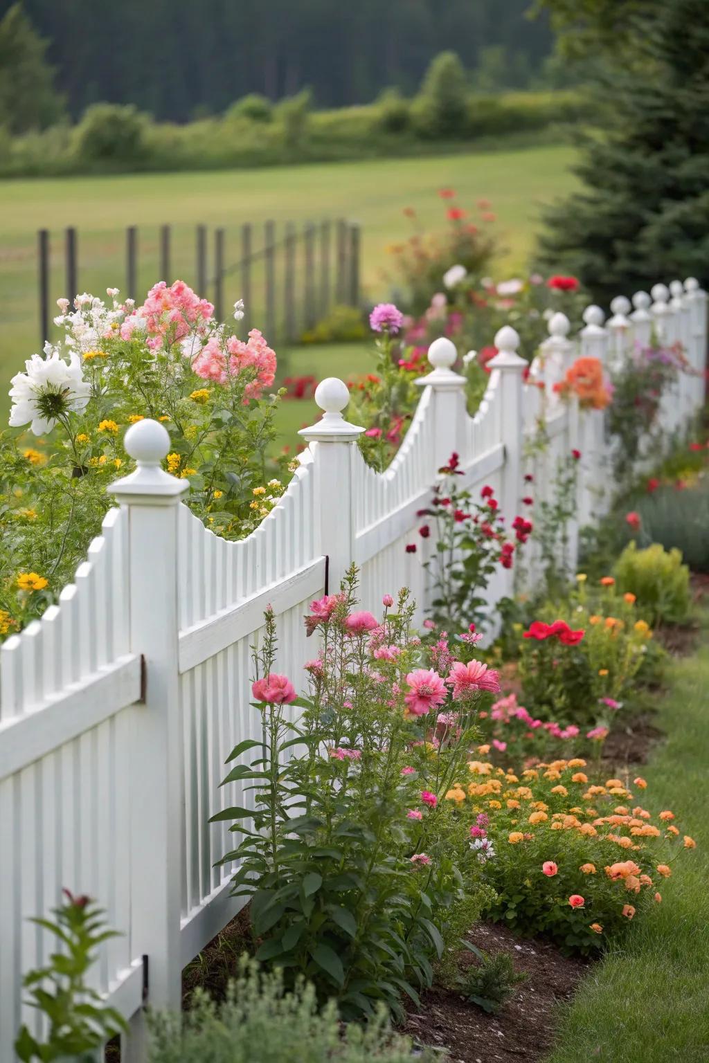 An undulating rim boundary adds a spirited and sophisticated accent to any garden.