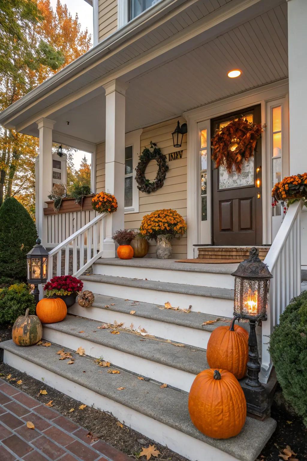Holiday decor keeps your porch welcoming all year.