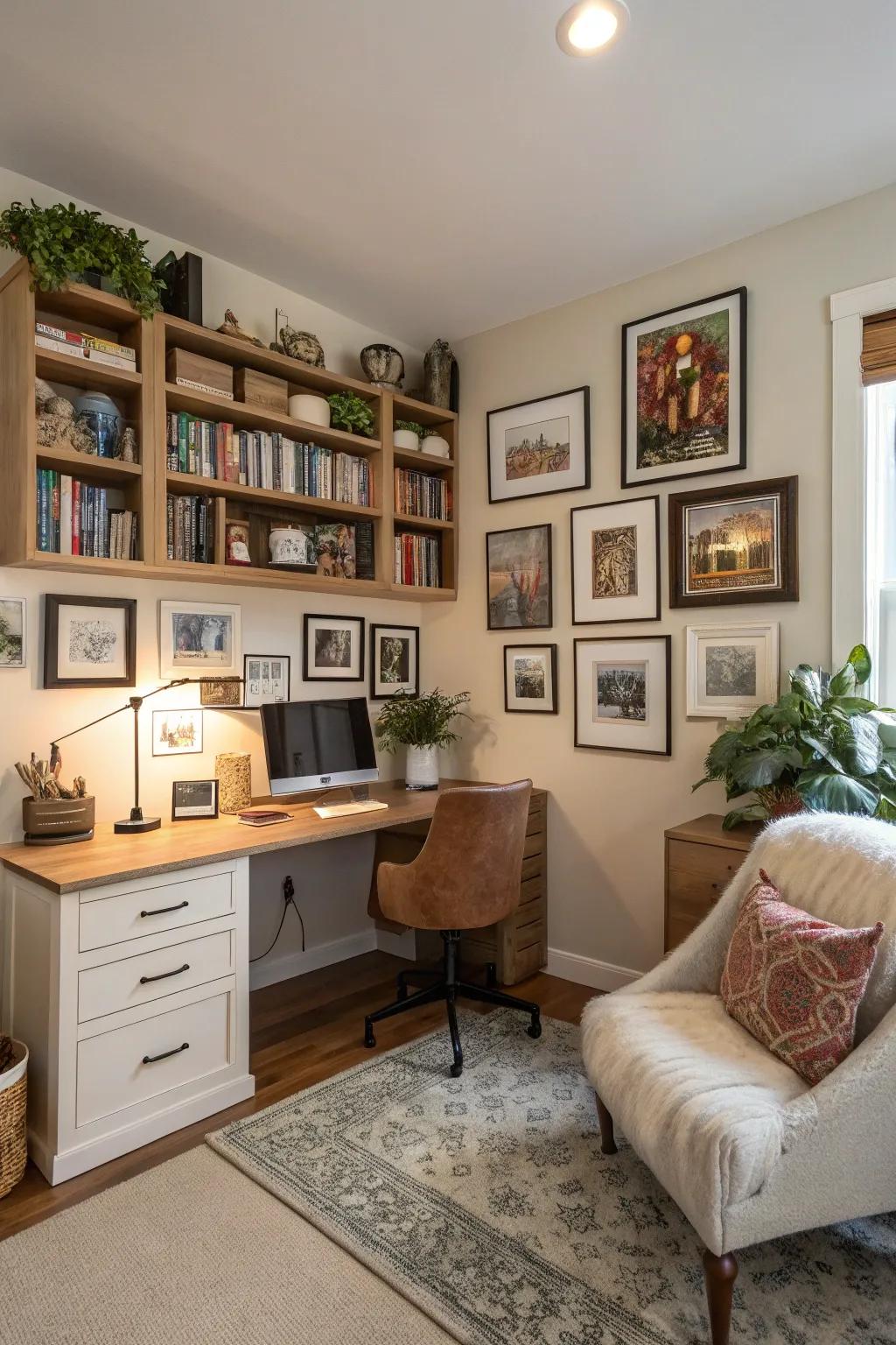 Personal touches to make your workspace feel like home.