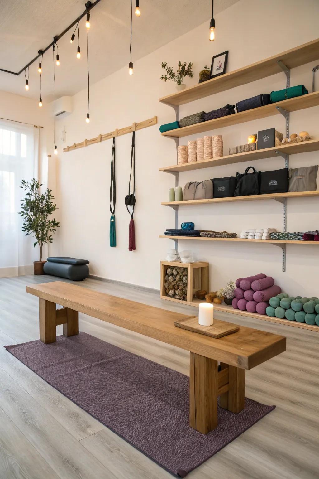 With efficient furnishings, keep your area tidy.