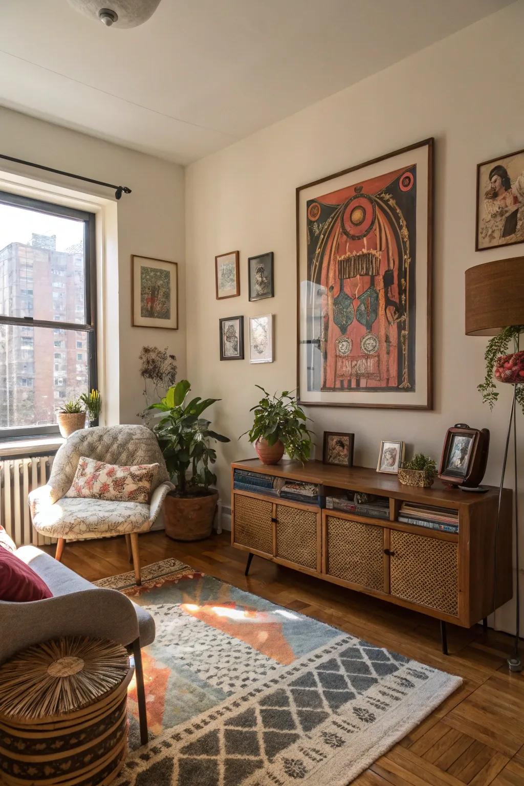 Artwork makes a strong statement and reflects your personal style.