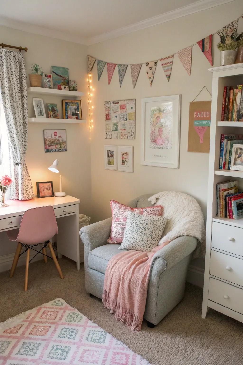 A learning nook nurtures concentration and ingenuity.