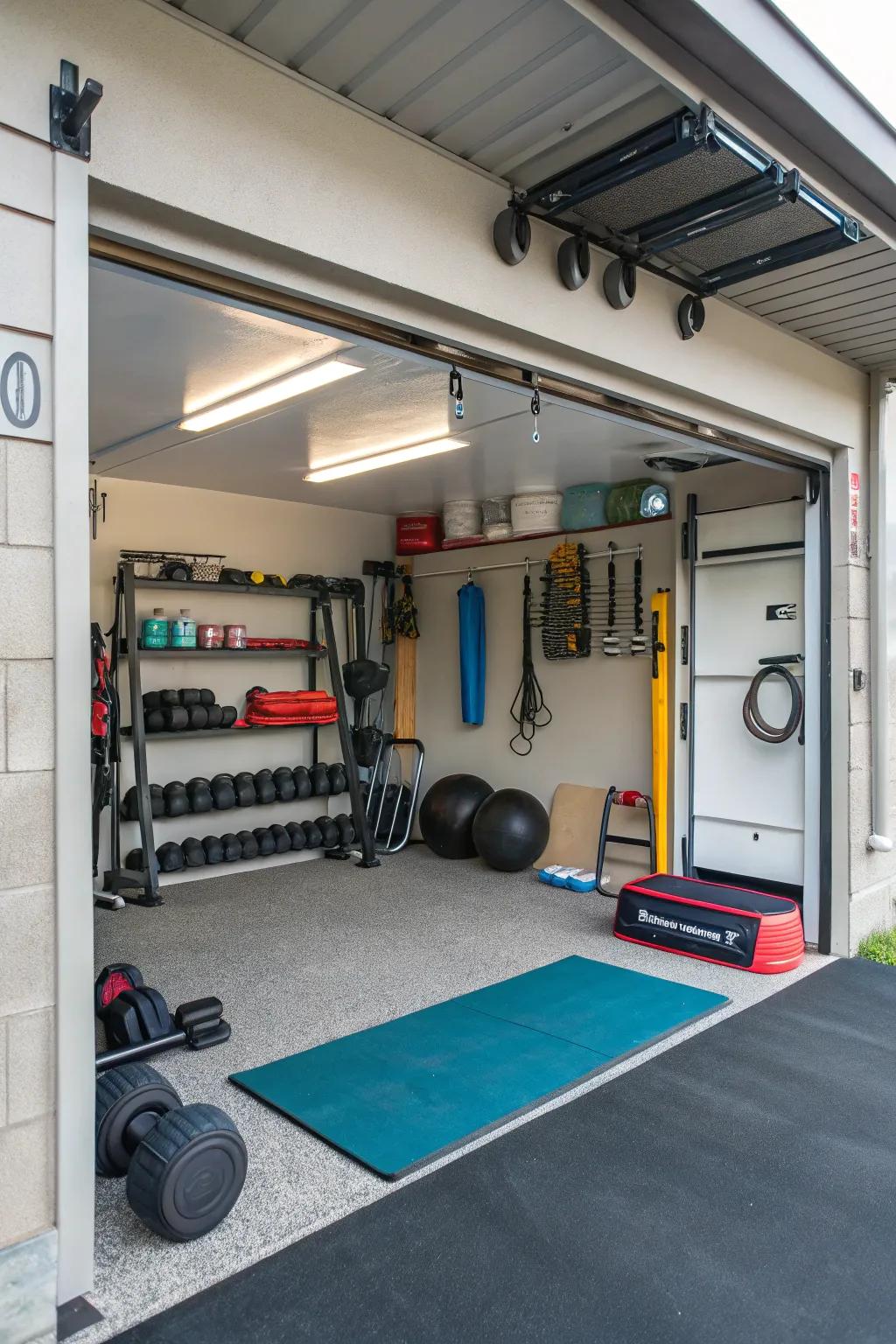 A flexible zone can enhance the utility of your garage.