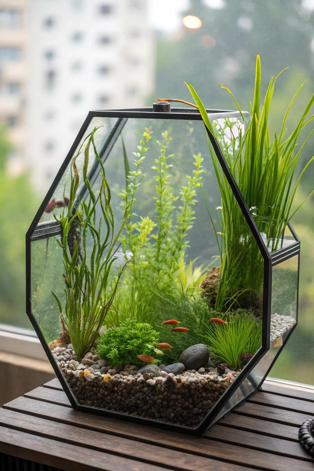 Utilize apex using a stunning vertical flora display.