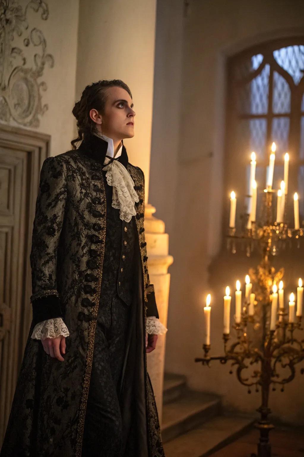 A vampire enamored with Victorian style.