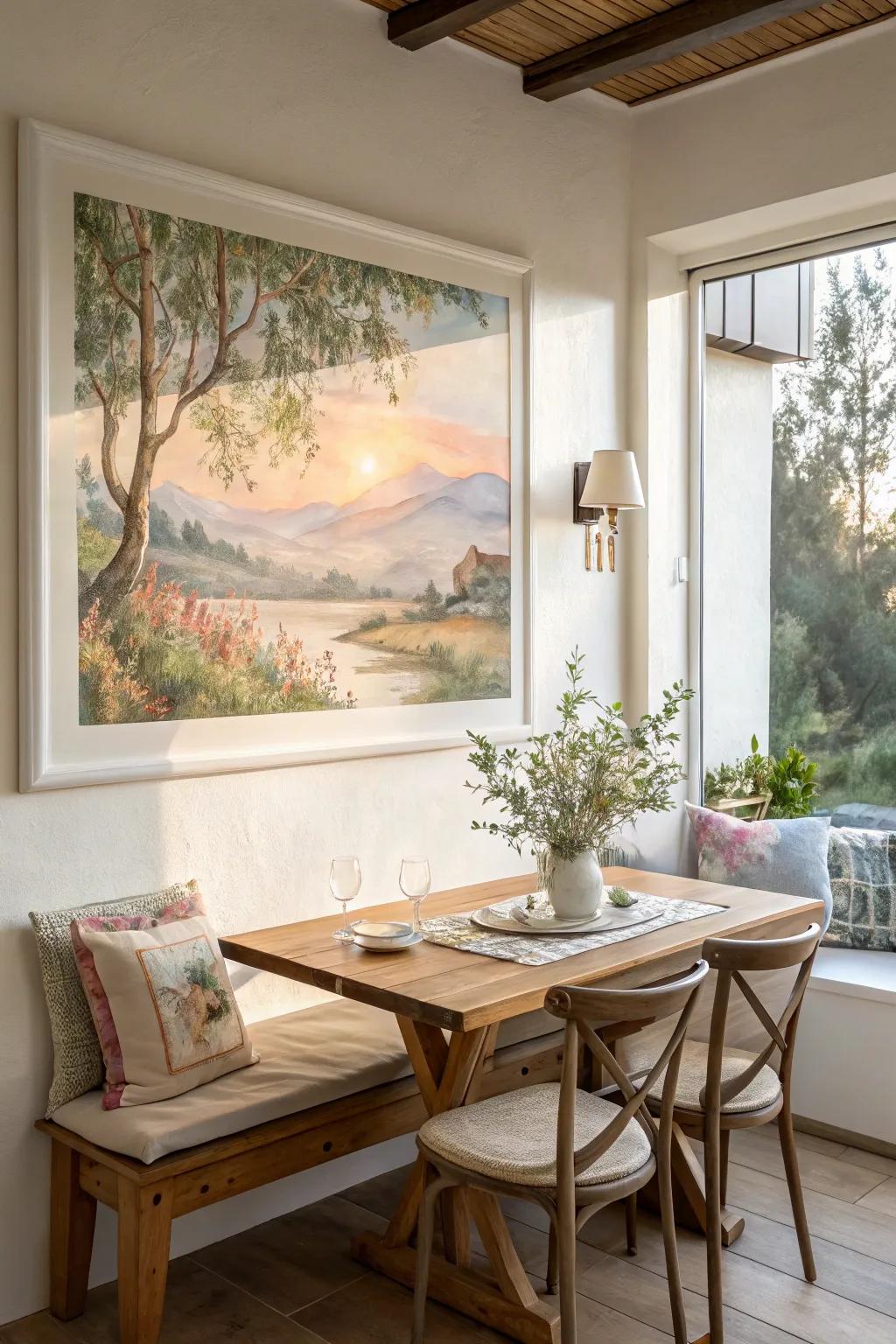 Watercolors create ethereal beauty in art