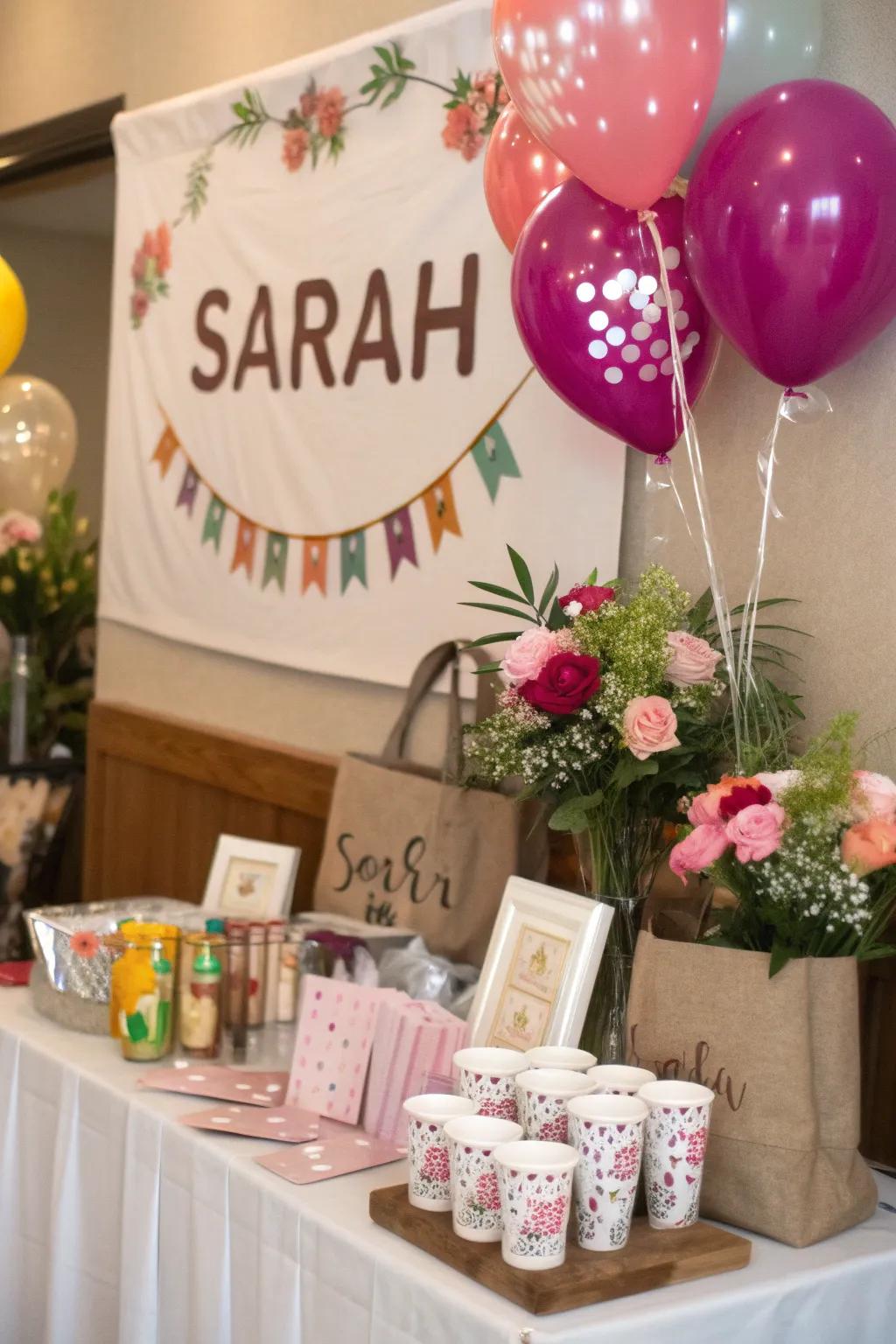 Personalized details ensure the gathering is unique.