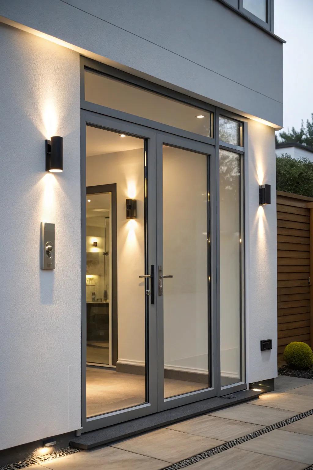 Understated fixtures deliver a clean and refined look.