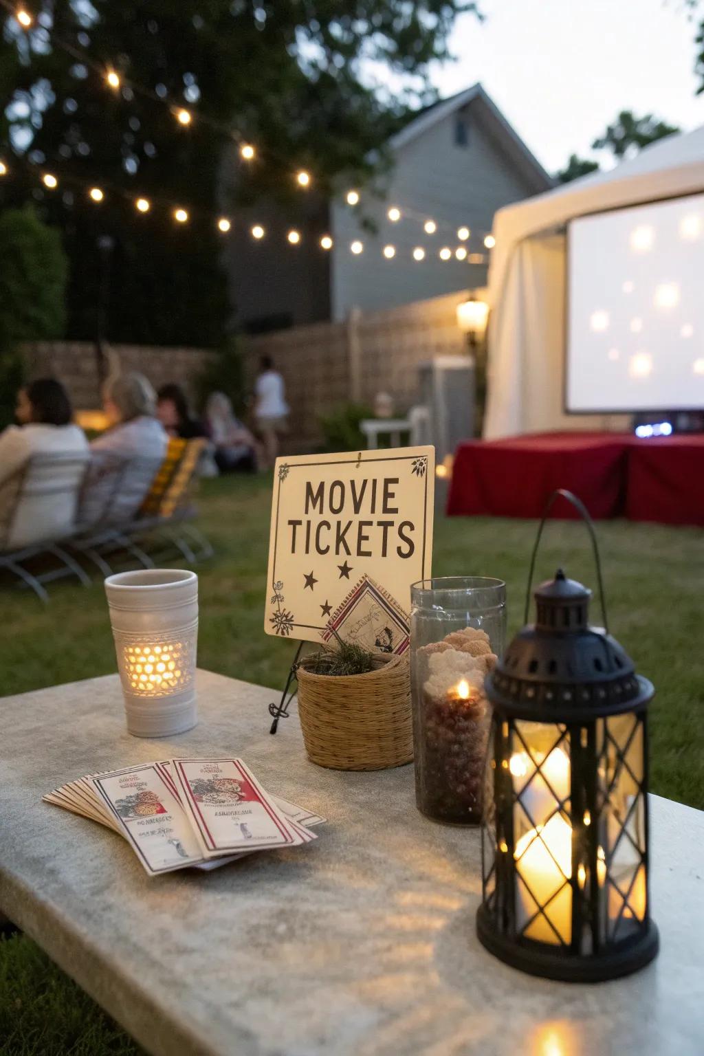 Personalized film passes contribute a sentimental and individualized touch.