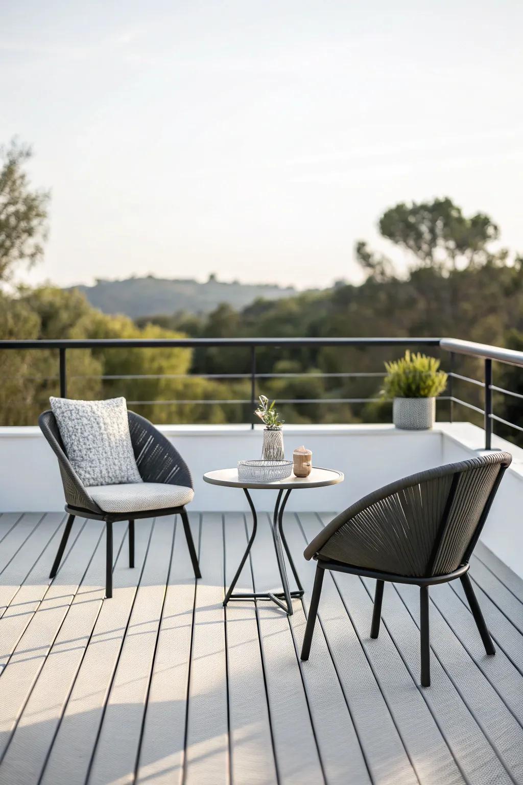 Minimalist design amplifies space and style.