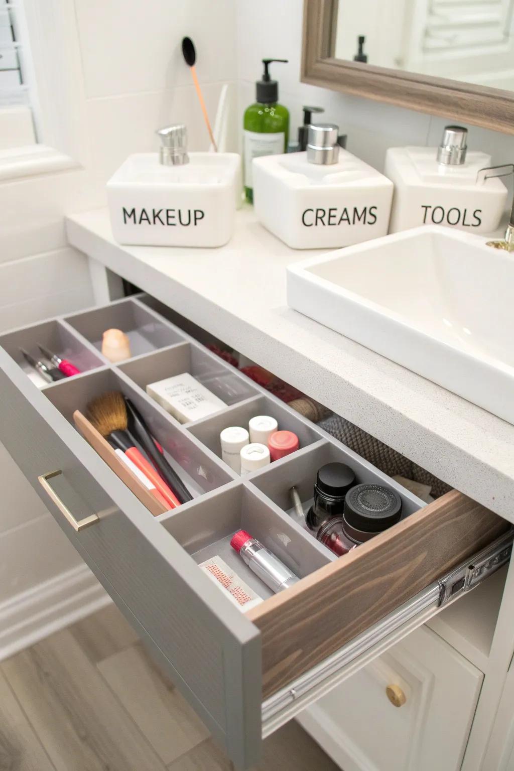 Labels help maintain order and clarity in your drawers.