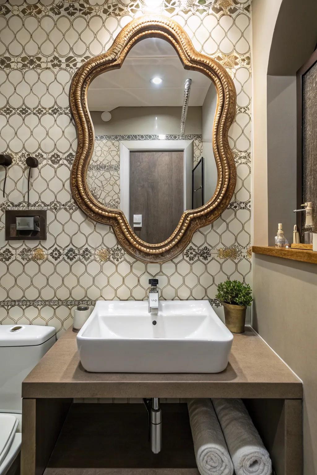 Mirrors with character add flair to your bathroom.
