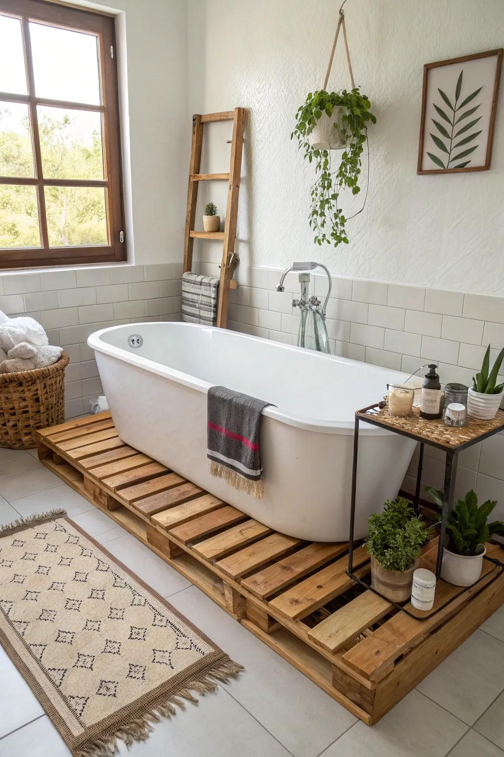 Get creative and hands-on with your very own handmade bathtub frame.
