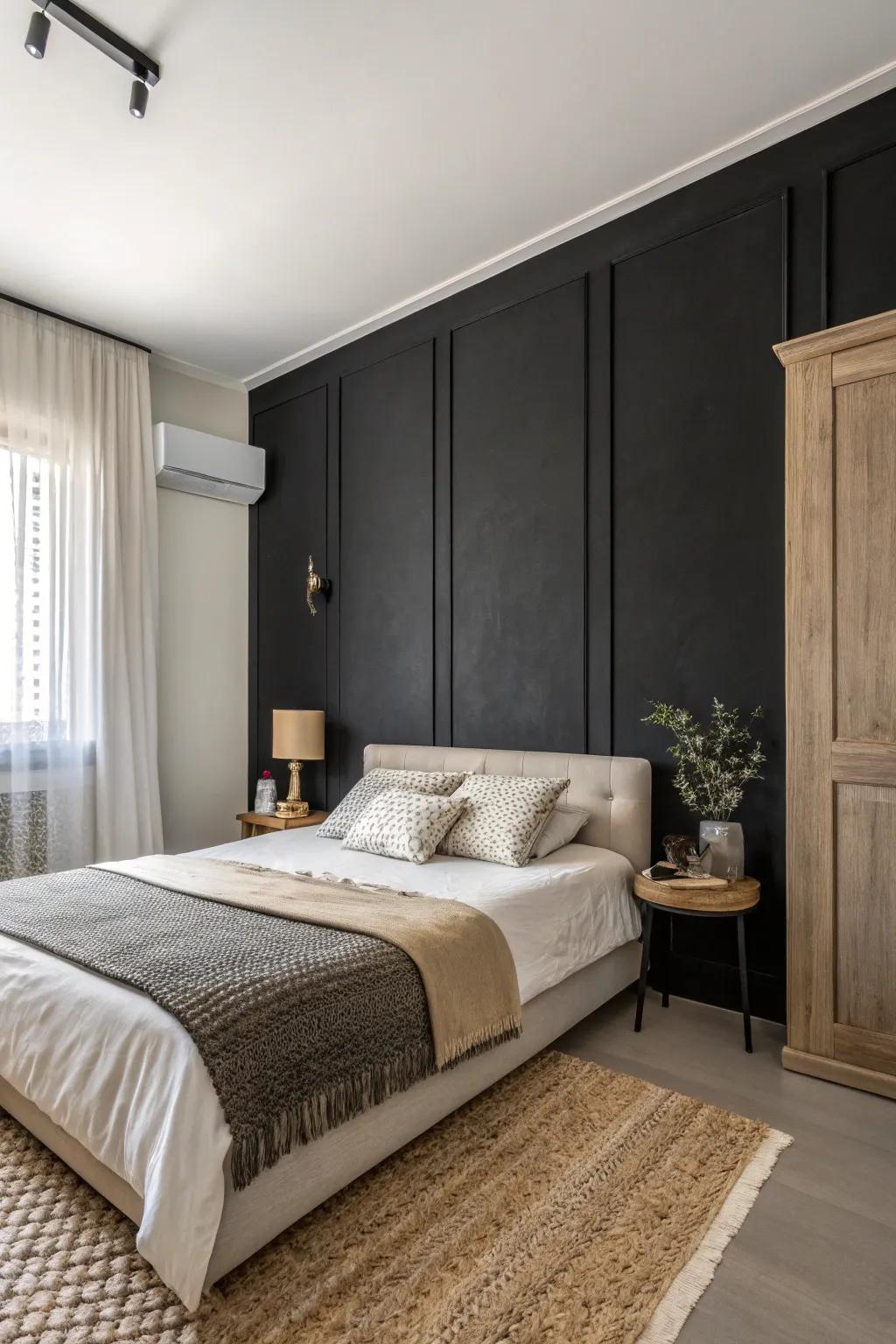 A black matte shade can be impressive in minimal settings.