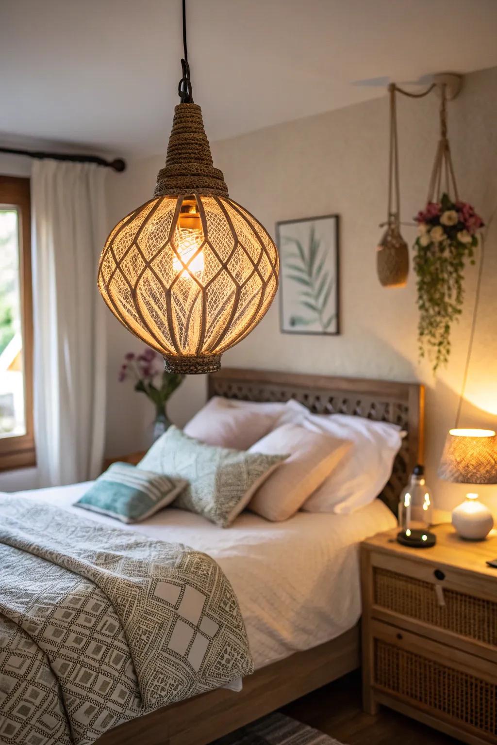 Unique lighting fixtures add style and ambiance to your space.