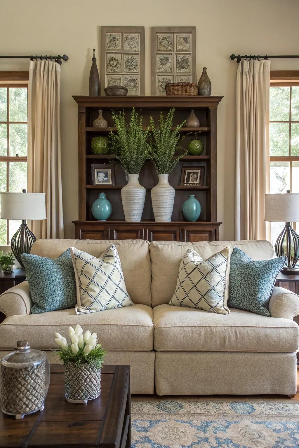 Symmetry lends order and refinement to an area.
