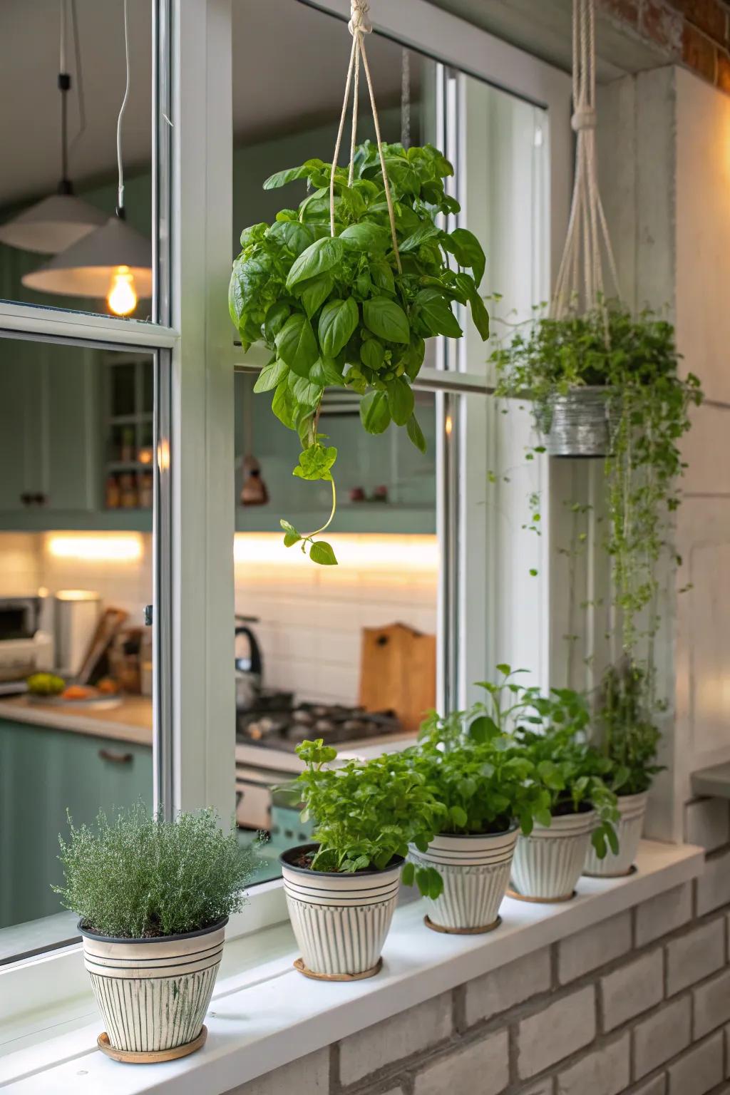 Fragrant and functional kitchen herb garden.