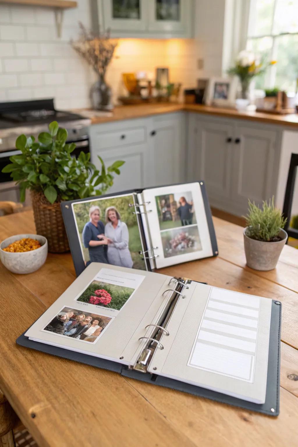 A family finance binder that maintains all in order.