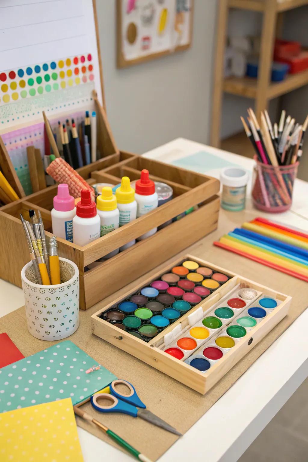 Unleash creativity with a fun art and craft birthday celebration.