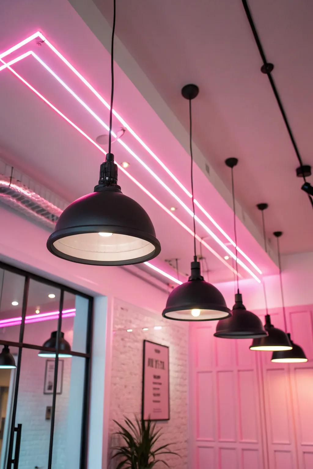 Modern lighting options contribute an updated flair.
