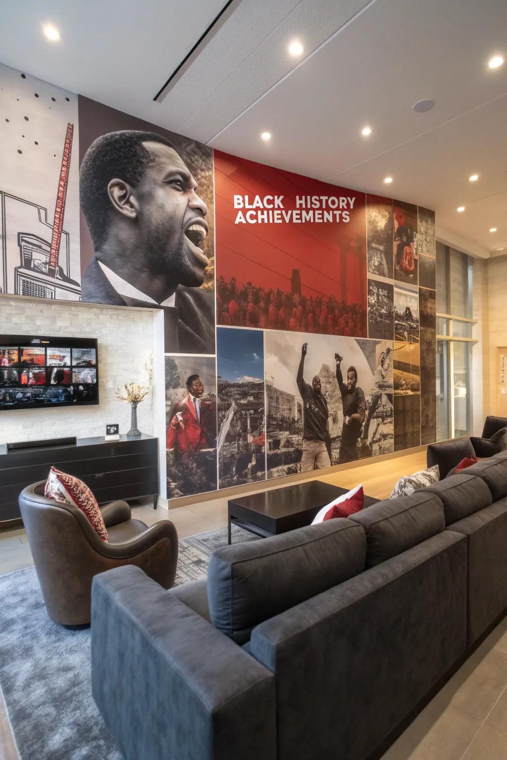 A mural that celebrates Black history becomes a spectacular focal point.