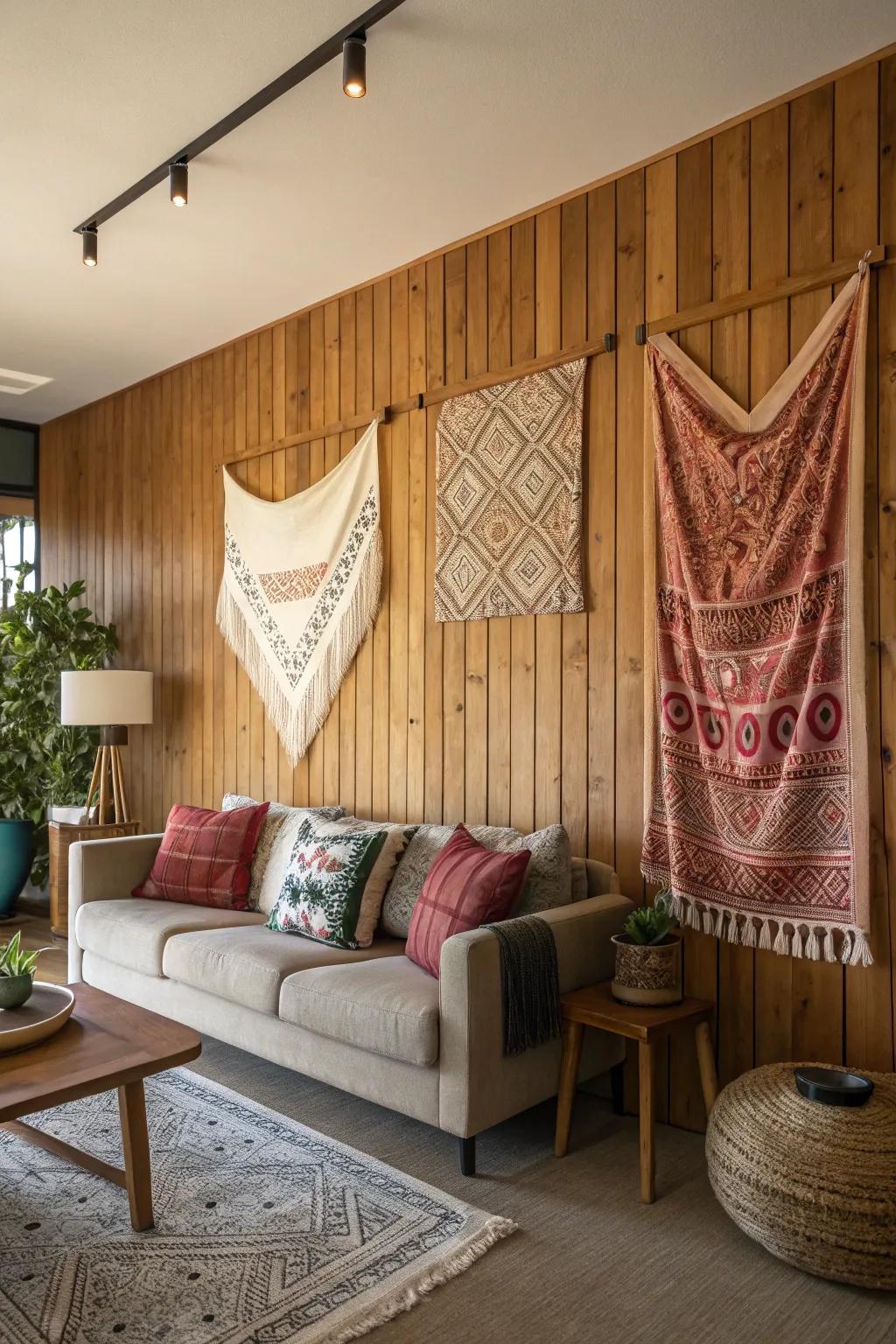 Create warmth through textural components.