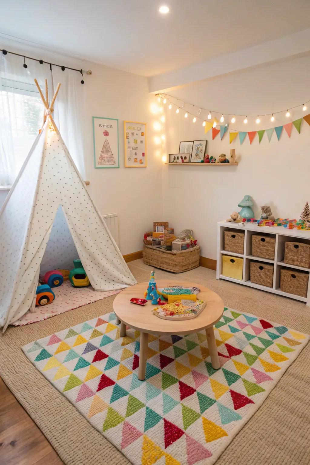 Engaging play spaces encourage creativity and imagination.