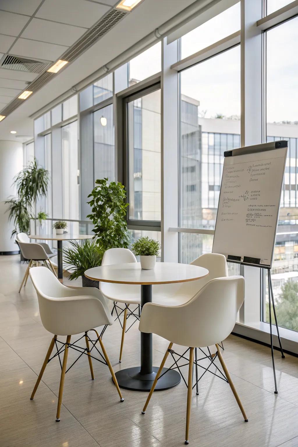 A streamlined design keeps the space stylish and efficient.