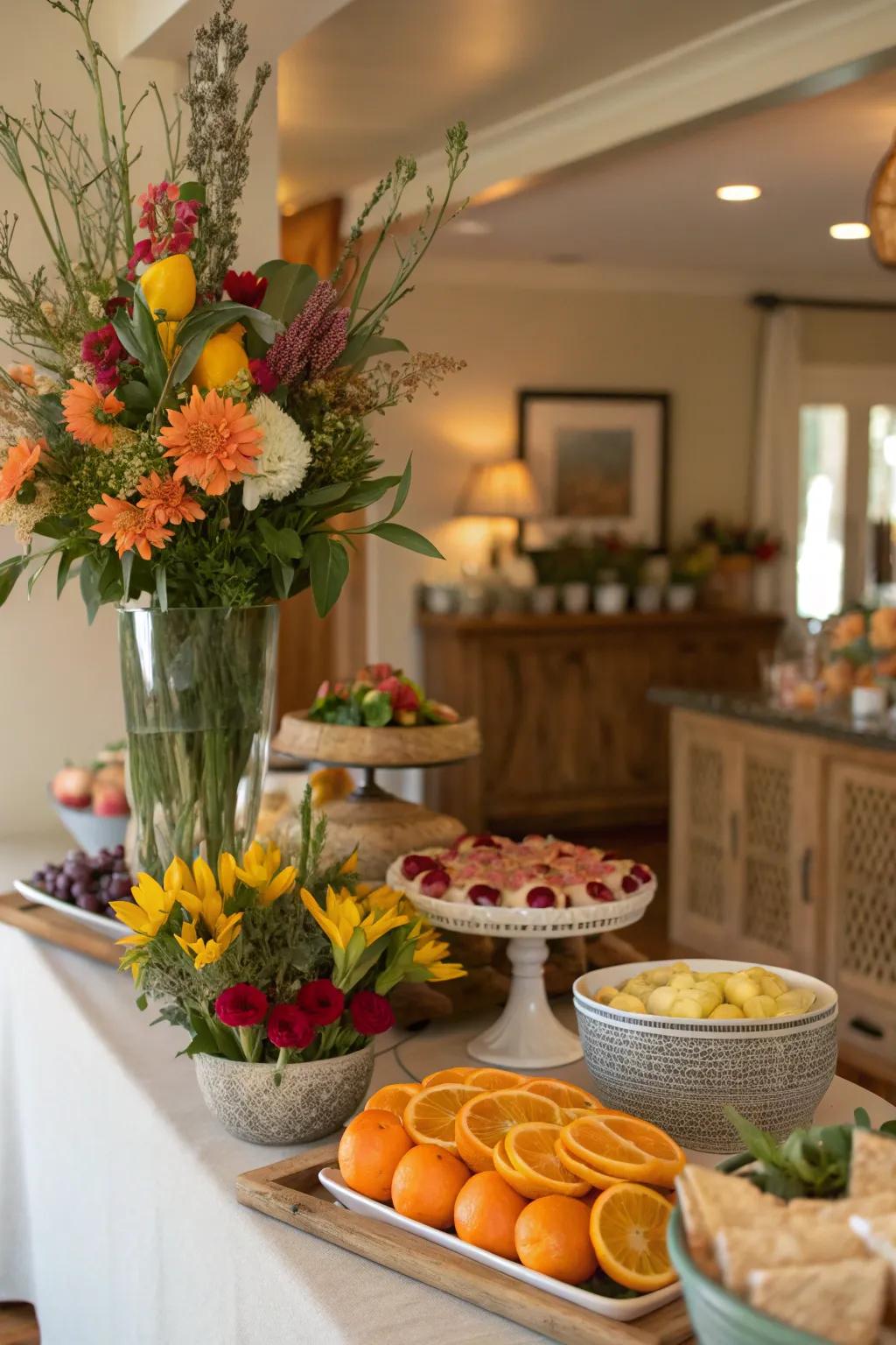 From the earth brings life and freshness to your buffet.