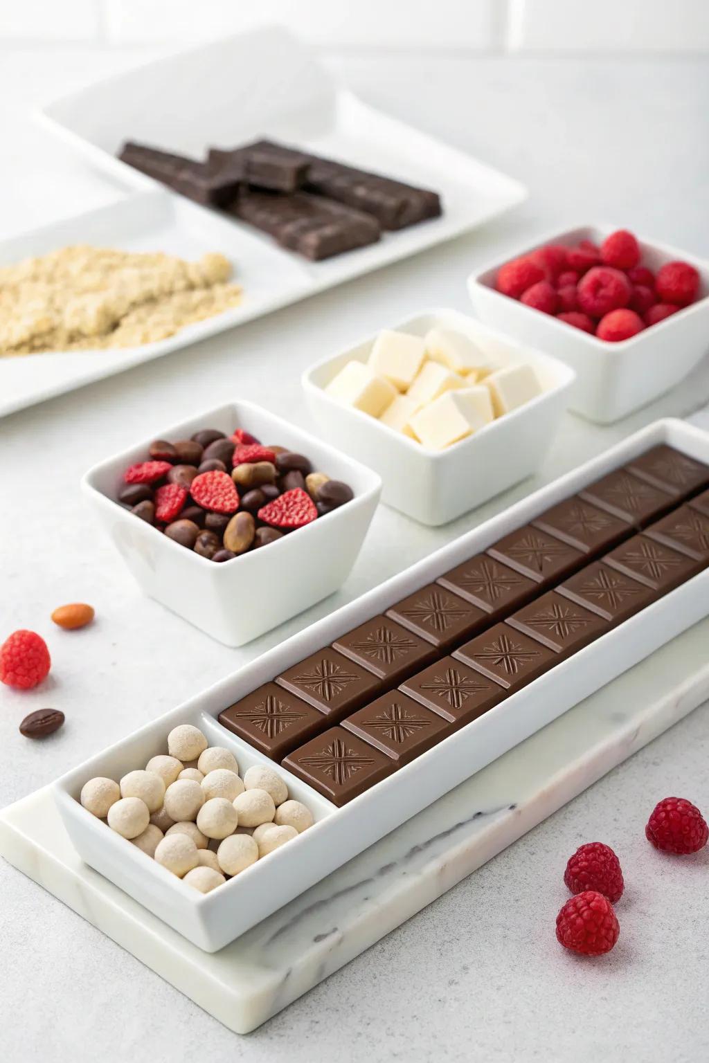 A sleek candy display that honors simplicity and refinement.