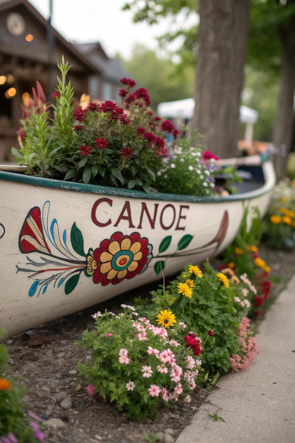 Personalize your boat planter with custom designs or names.