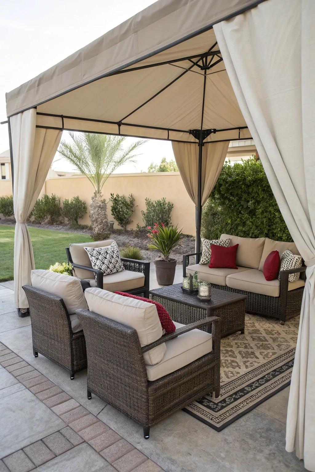 Match your canvas wrap with furniture for a unified design.