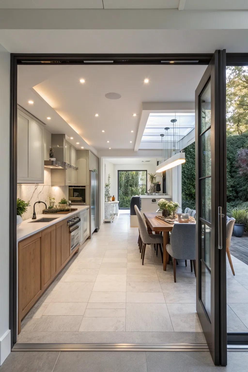 Smooth connectivity via serving hatches.