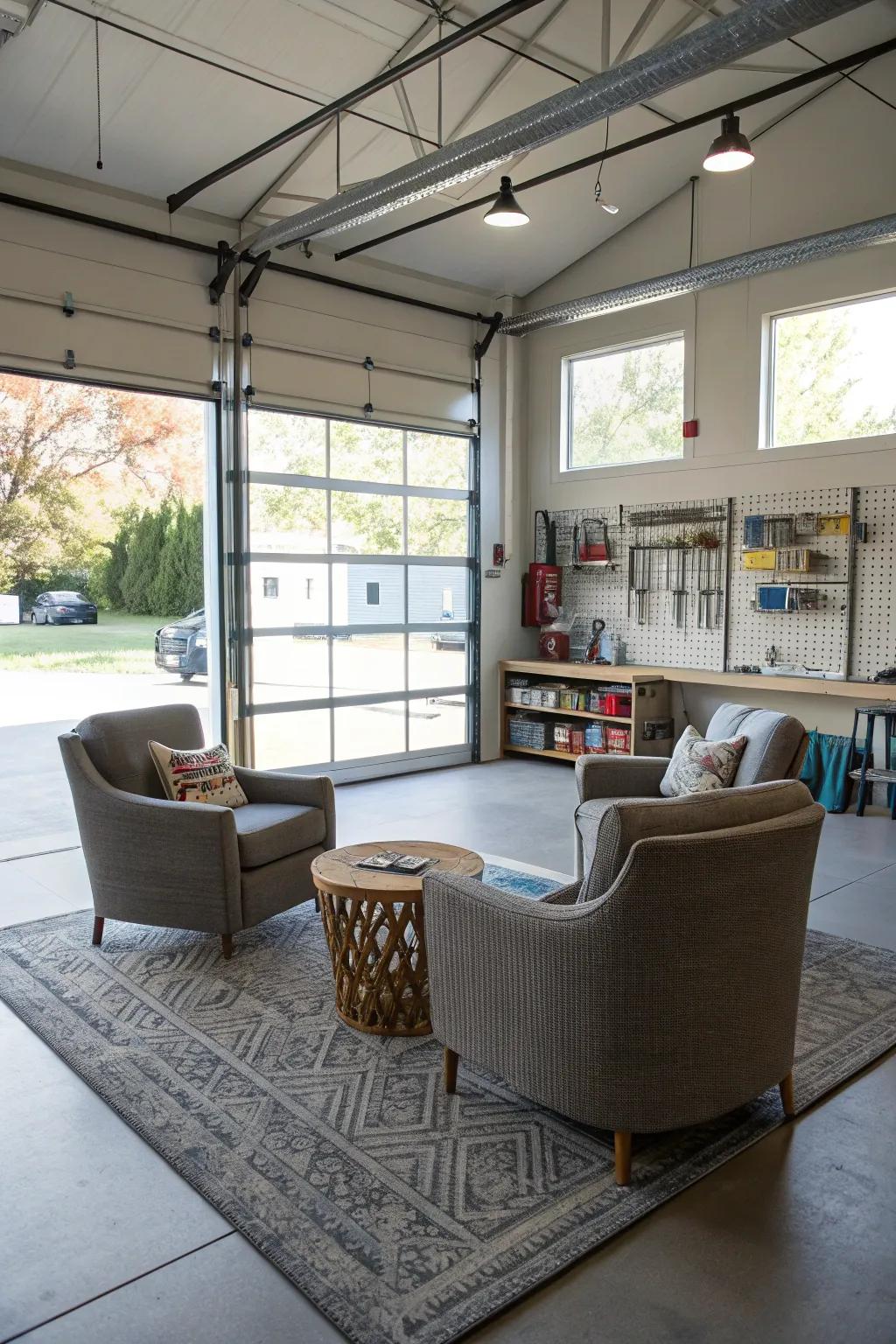 Open spaces provide flexibility for various activities.