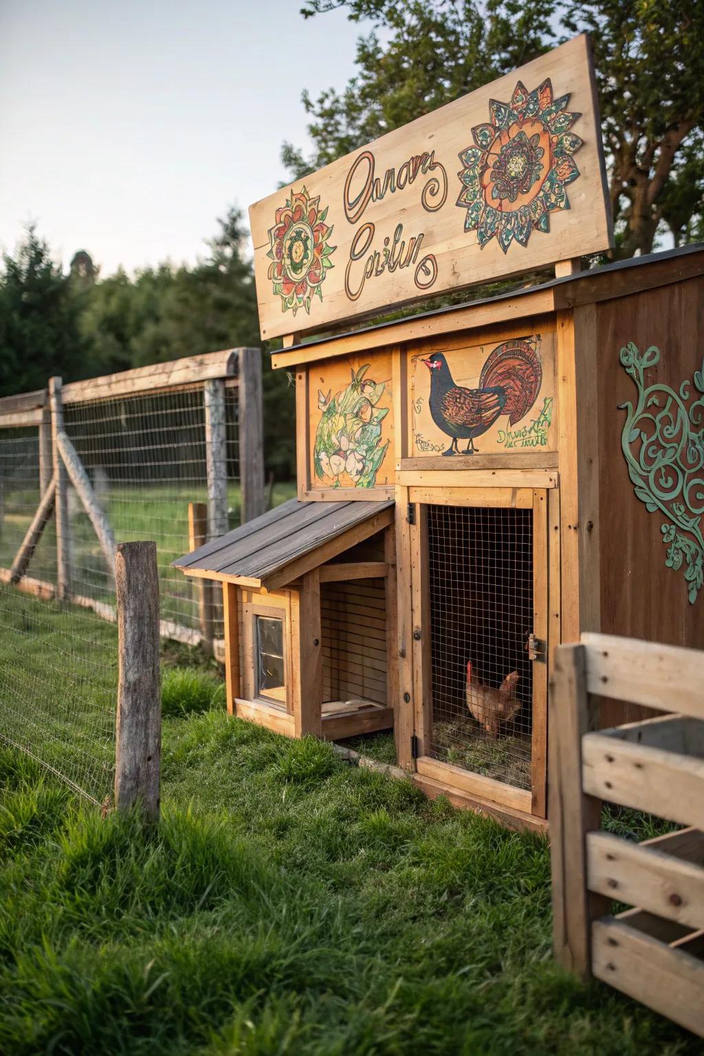 Custom plaques incorporate a personal and unique touch to your coop.