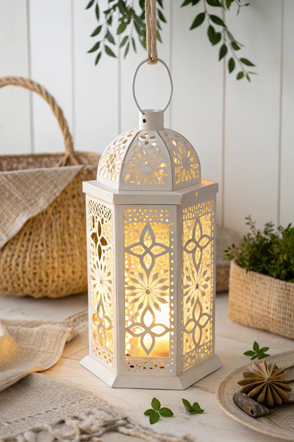 Brighten your holidays using the cozy glow of minimalist paper lanterns.