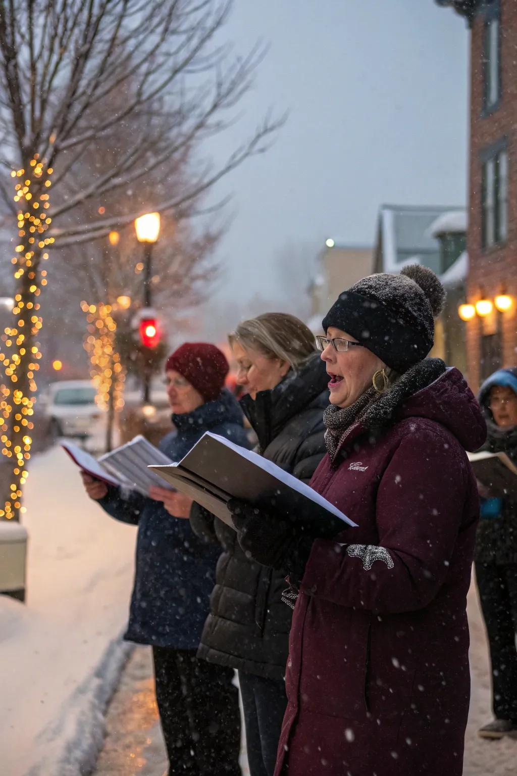 A heartwarming Christmas melody excursion, disseminating joy through song.