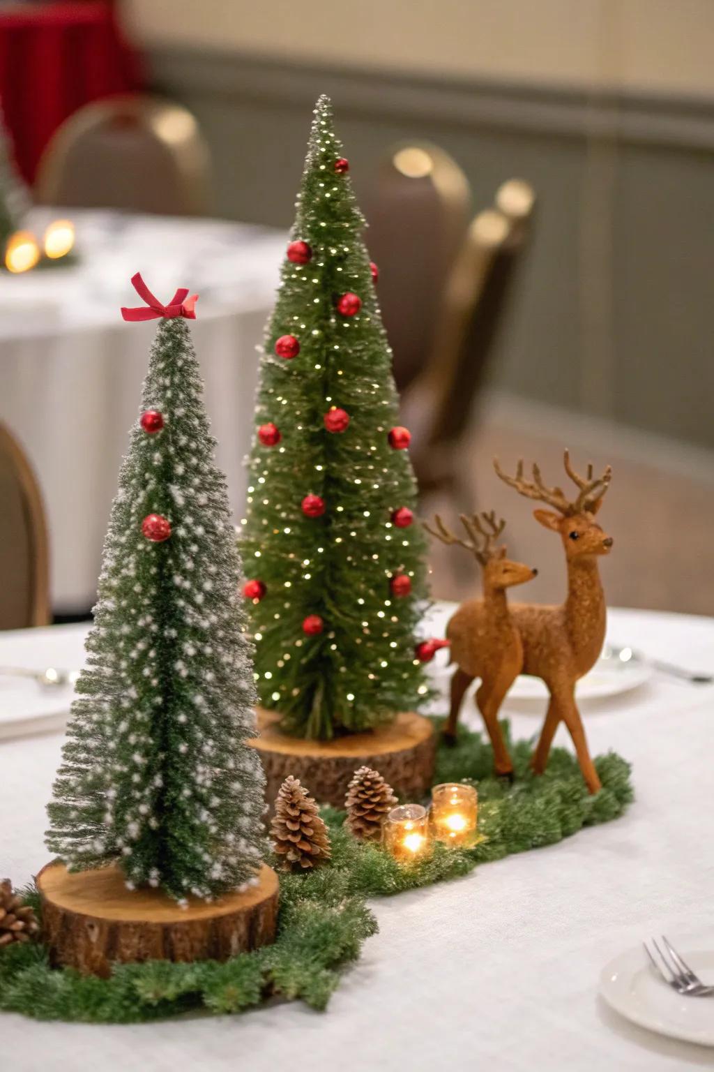 Ornate motifs add a fanciful touch to the festive tabletop.