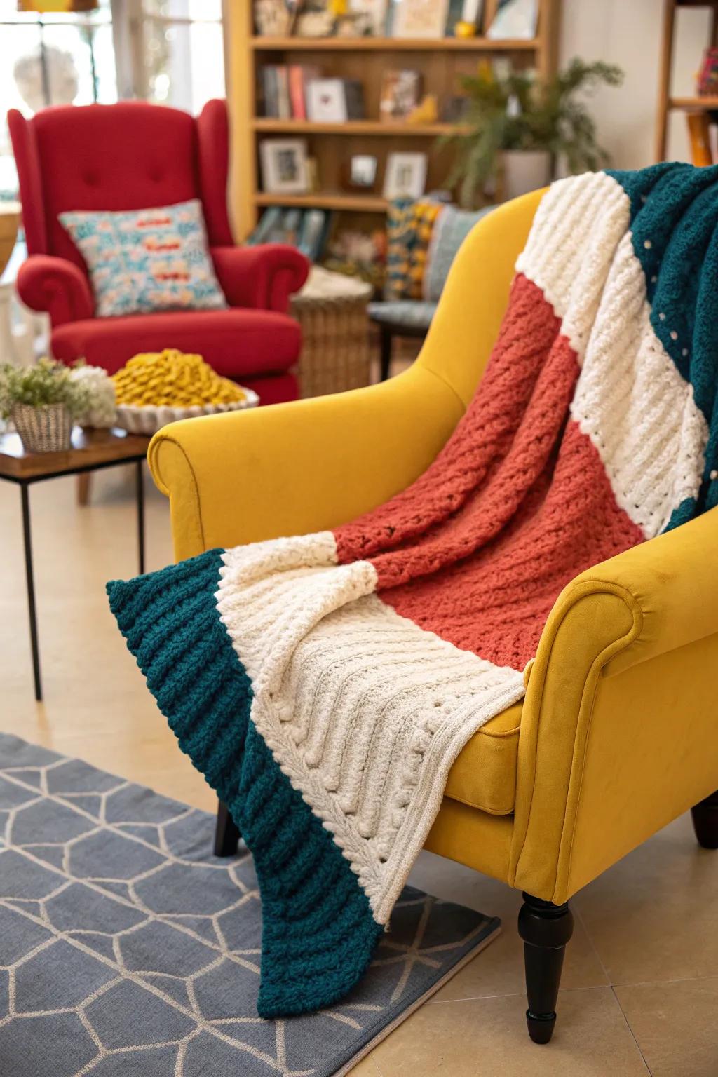 Contrasts impart energy and vibrancy to your area.