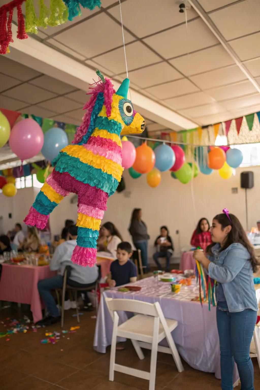 Incorporate a playful flourish using a time-honored pi&ntilde;ata.