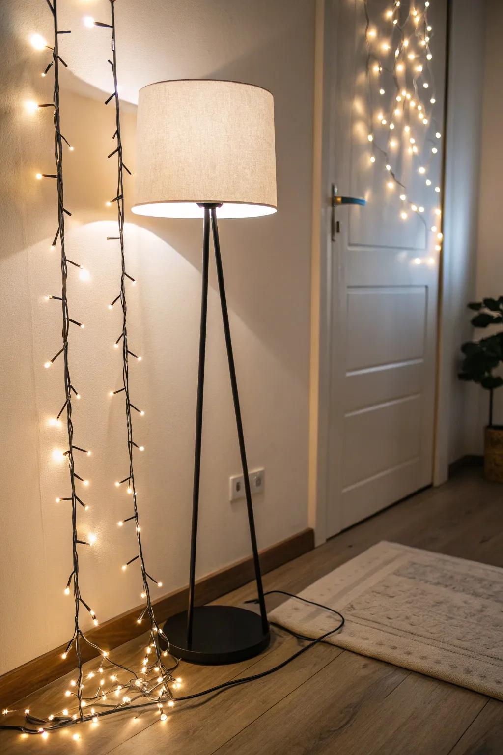 Illuminate your corner to enhance the atmosphere.
