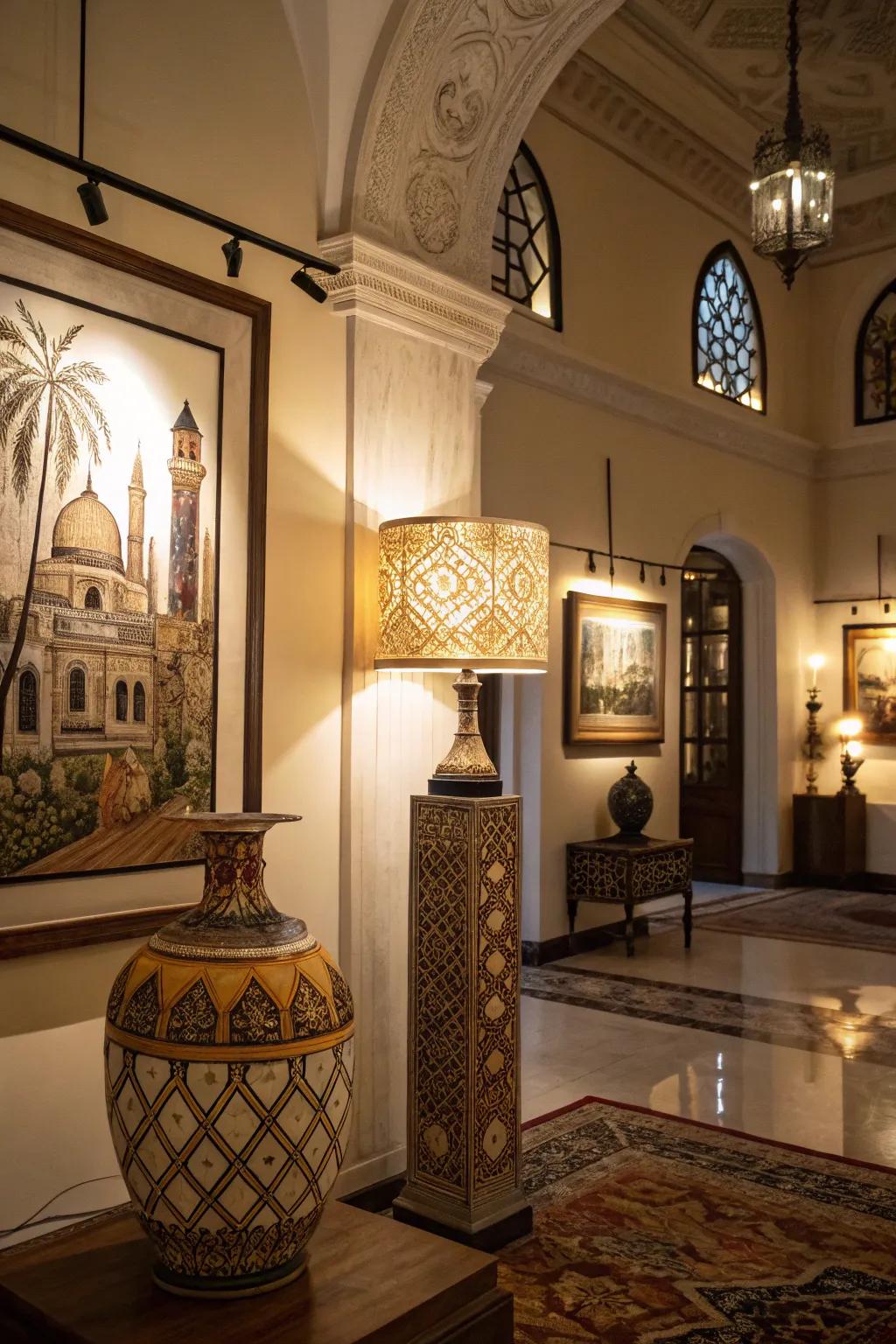 Highlight illumination introduces intrigue and comfort by accentuating special features.