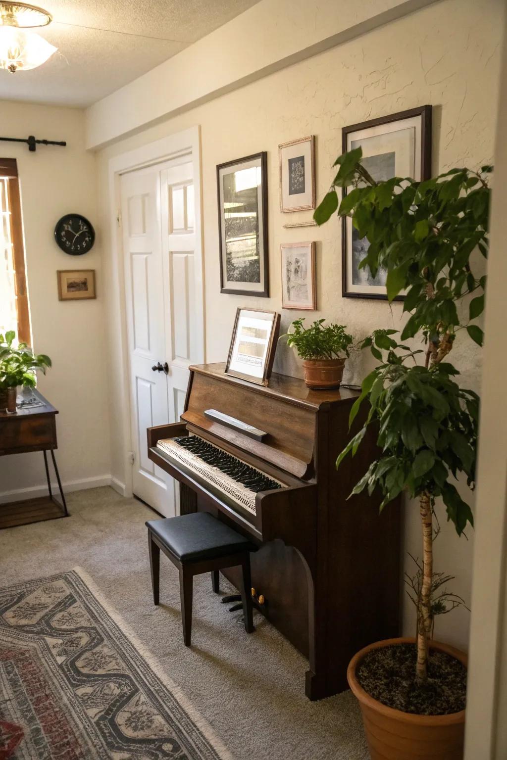 Greenery imbues vitality and freshness.