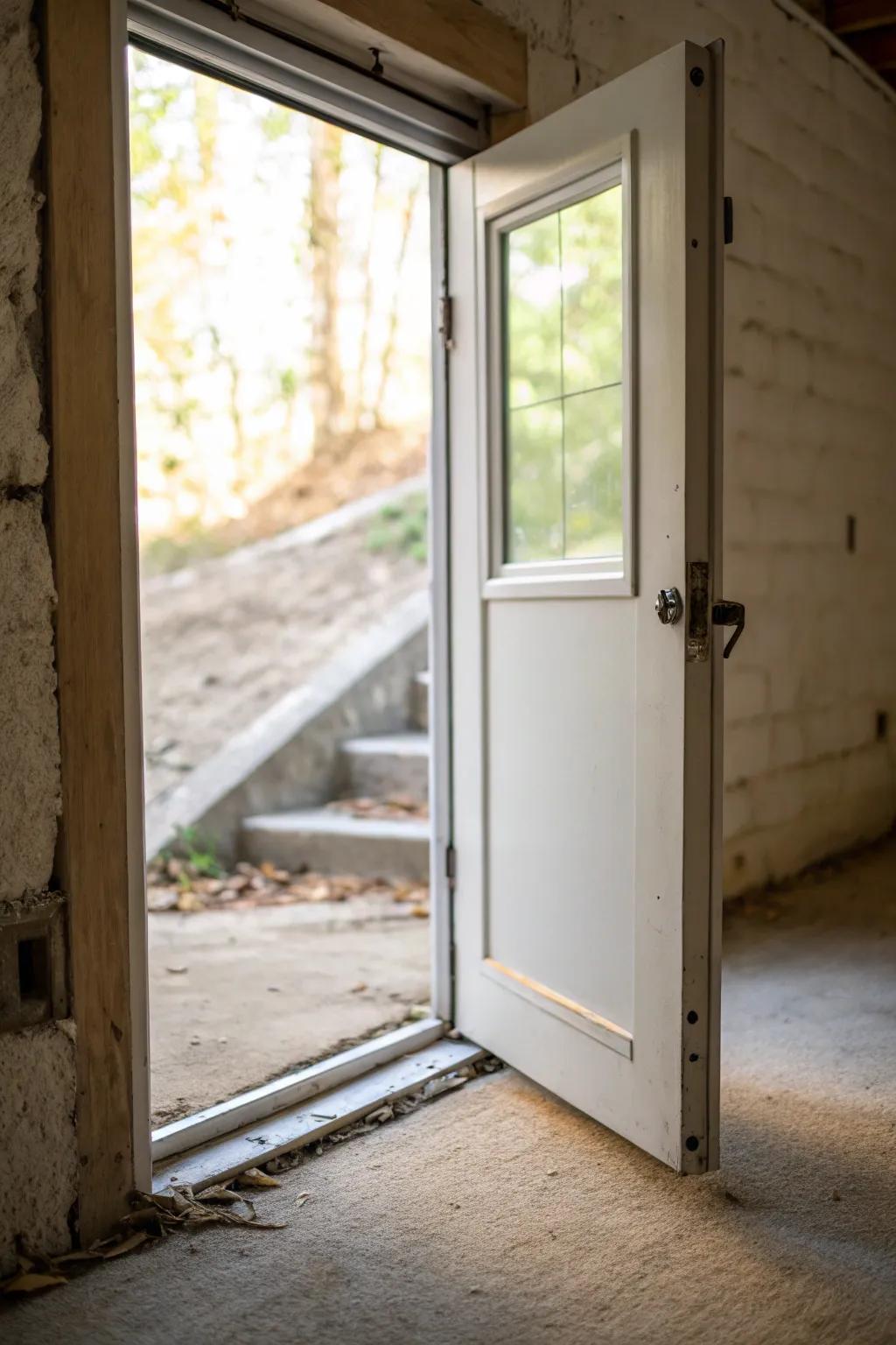 Crystal panes introduce light into crawl spaces, enhancing visibility and style.