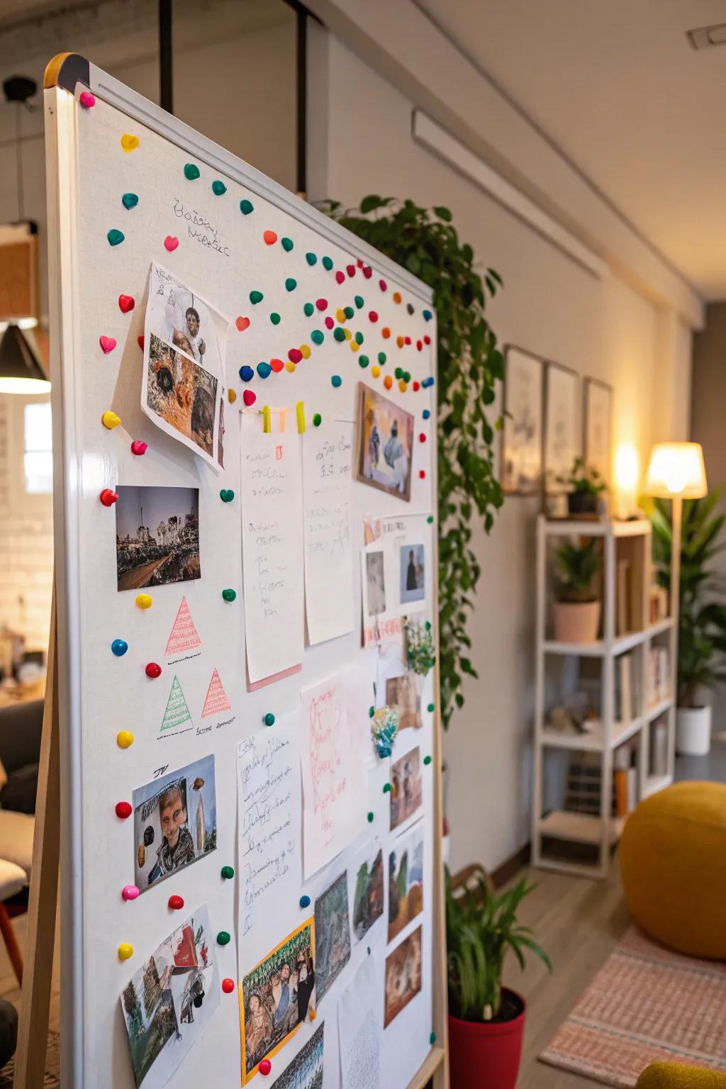 Construct a personalized exhibit with mixed media.